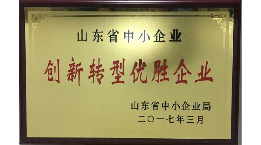 全省中小企業(yè)創(chuàng)新轉型優(yōu)勝企業(yè)牌子